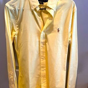Ralph Lauren Yellow Slim fit stretch Oxford shirt
